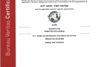 Certificate IATF 16949
